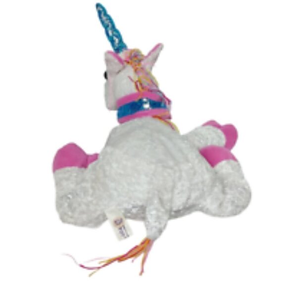 Allentown Toy White Unicorn Plush Stuffed Animal 17 Inch - Picture 4 of 7